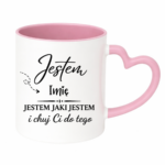 Kubek z dowolnym imieniem "Jestem jaki jestem"