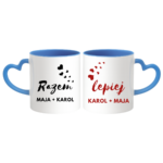Zestaw kubków z imieniem "Razem lepiej"