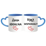 Zestaw kubków "Żona idealna, mąż wspaniały"
