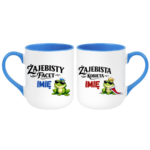 Zestaw kubków z imieniem "Żajebisty facet, żajebista kobieta"