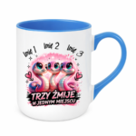 Kubek z dowolnymi imionami "Trzy żmije w jednym miejscu"