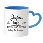 Kubek z dowolnym imieniem "Jestem jaka jestem"