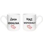 Zestaw kubków "Żona idealna, mąż wspaniały"