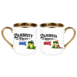 Zestaw kubków z imieniem "Żajebisty facet, żajebista kobieta"