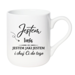 Kubek z dowolnym imieniem "Jestem jaki jestem"