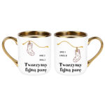 Zestaw kubków z imieniem "Tworzymy fajną parę"