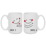 Zestaw kubków z imieniem "Buźki"