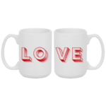Zestaw kubków "LOVE"