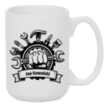 Kubek z dowolnym imieniem i nazwiskiem "Narzędzia"