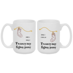 Zestaw kubków z imieniem "Tworzymy fajną parę"