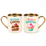 Zestaw kubków "Nieziemskie ciacho-turbo babeczka"