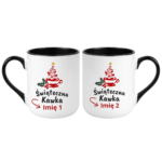 Kubek z dowolnymi imionami "Świąteczna kawka"