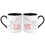 Zestaw kubków "LOVE"