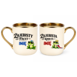 Zestaw kubków z imieniem "Żajebisty facet, żajebista kobieta"