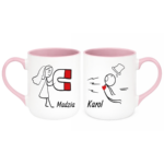 Zestaw kubków z imieniem "Magnes"