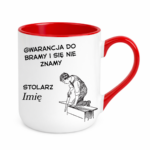Kubek z dowolnym imieniem "Stolarz"
