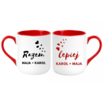 Zestaw kubków z imieniem "Razem lepiej"