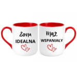 Zestaw kubków "Żona idealna, mąż wspaniały"