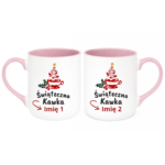 Kubek z dowolnymi imionami "Świąteczna kawka"