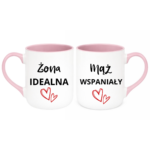 Zestaw kubków "Żona idealna, mąż wspaniały"