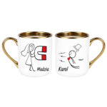 Zestaw kubków z imieniem "Magnes"