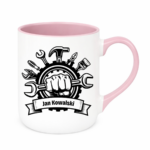 Kubek z dowolnym imieniem i nazwiskiem "Narzędzia"