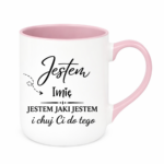 Kubek z dowolnym imieniem "Jestem jaki jestem"