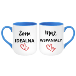 Zestaw kubków "Żona idealna, mąż wspaniały"