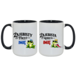 Zestaw kubków z imieniem "Żajebisty facet, żajebista kobieta"