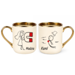 Zestaw kubków z imieniem "Magnes"