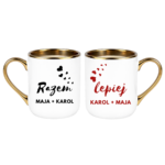 Zestaw kubków z imieniem "Razem lepiej"