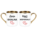 Zestaw kubków "Żona idealna, mąż wspaniały"