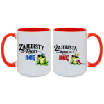 Zestaw kubków z imieniem "Żajebisty facet, żajebista kobieta"