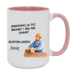 Kubek z dowolnym imieniem "Budowlaniec"