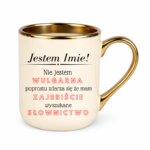 Kubek z dowolnym imieniem "Nie jestem wulgarna"