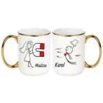 Zestaw kubków z imieniem "Magnes"