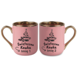 Kubek z dowolnymi imionami "Świąteczna kawka"