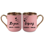 Zestaw kubków z imieniem "Razem lepiej"