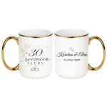 Zestaw kubków z imieniem "Rocznica ślubu"