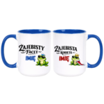 Zestaw kubków z imieniem "Żajebisty facet, żajebista kobieta"