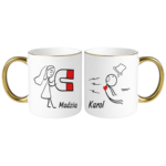 Zestaw kubków z imieniem "Magnes"