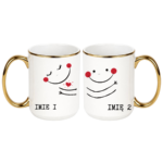 Zestaw kubków z imieniem "Buźki"