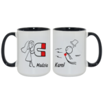 Zestaw kubków z imieniem "Magnes"