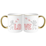 Zestaw kubków "LOVE"