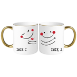 Zestaw kubków z imieniem "Buźki"