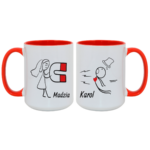 Zestaw kubków z imieniem "Magnes"