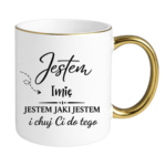 Kubek z dowolnym imieniem "Jestem jaki jestem"