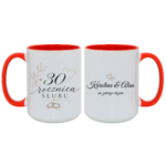 Zestaw kubków z imieniem "Rocznica ślubu"
