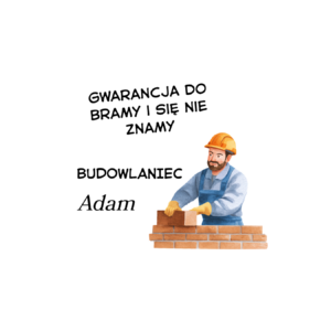 Kubek z dowolnym imieniem "Budowlaniec"