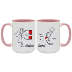 Zestaw kubków z imieniem "Magnes"